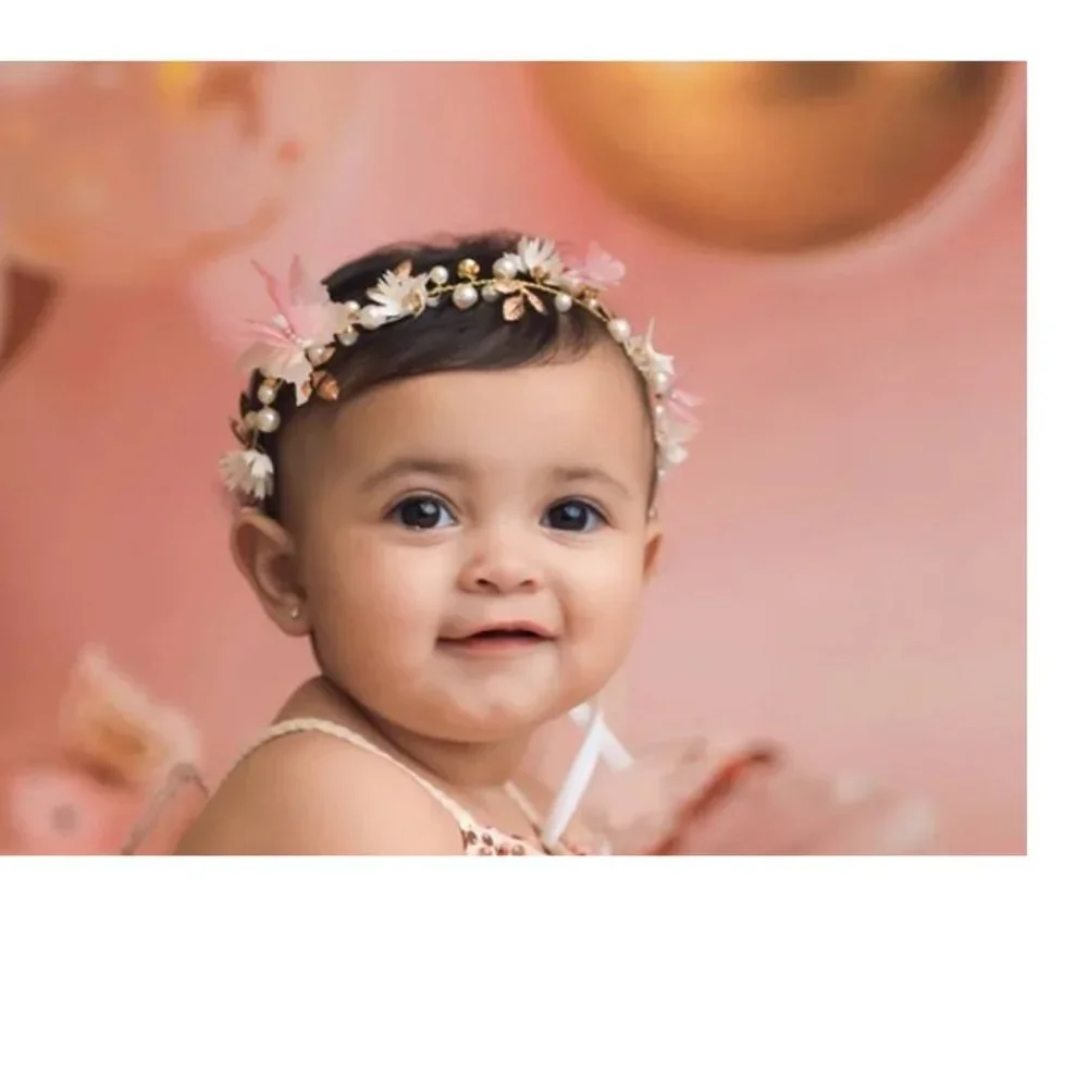 Toddler Baby Girl Butterfly Headband crown birthday easter dress clothes outfit